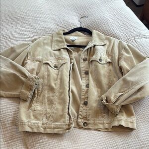 Women's Tan Corduroy Jacket
